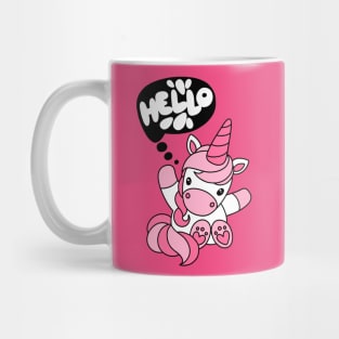 Hello unicorn Mug